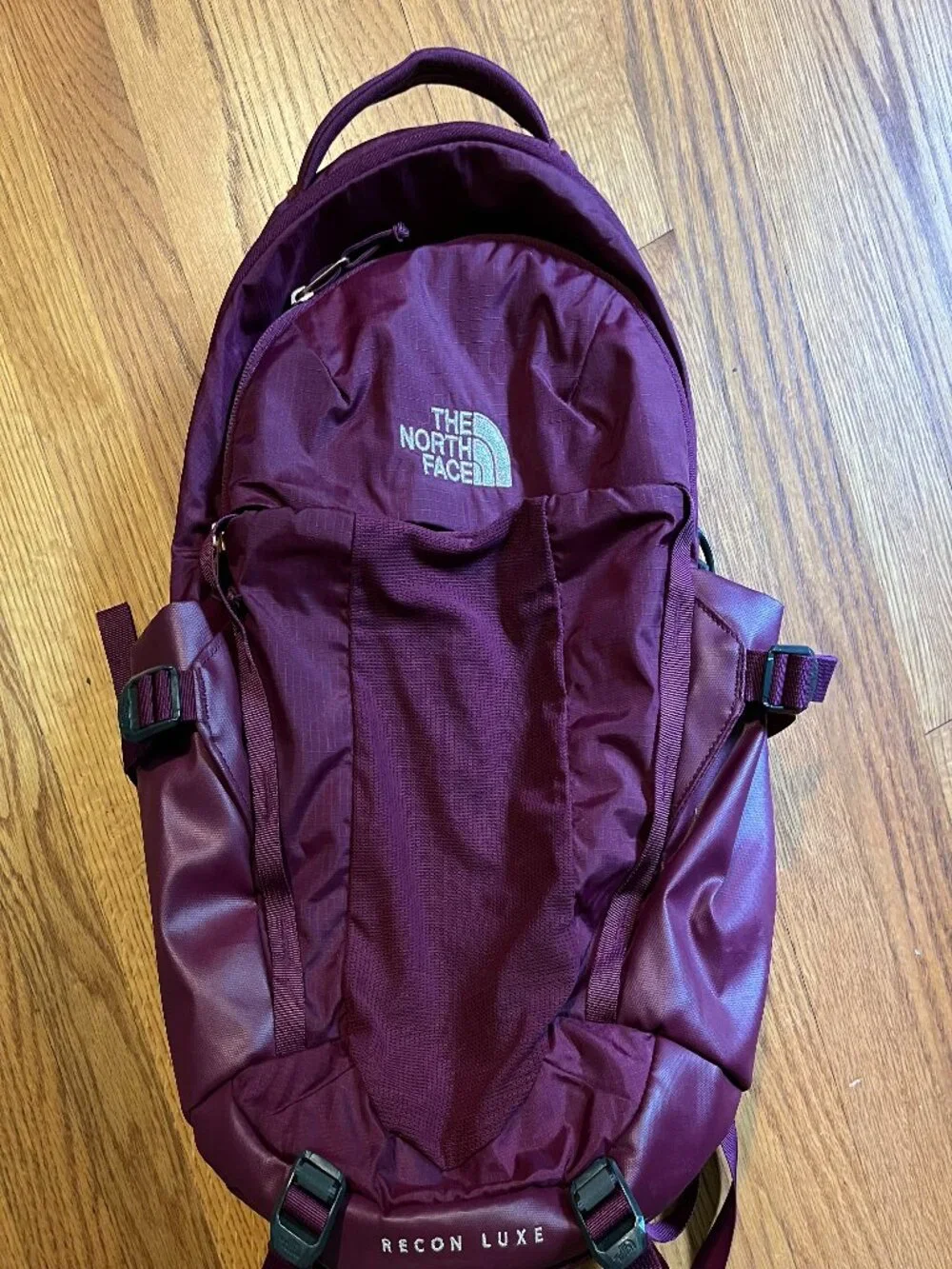 The North Face Recon 30L Luxe Backpack - Plum/Burgundy with Rose Gold Accents